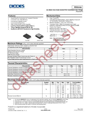 PDS3100-13 datasheet  